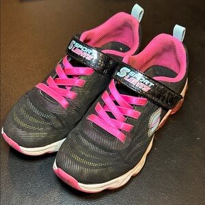 Kids Shoes - Black and Pink